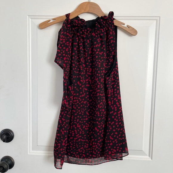 Michael Michael Kors red and black polka dot blouse - Picture 1 of 4